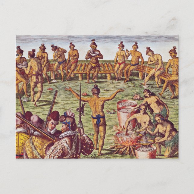Wie die Einwohner Floridas Entscheidungen trafen Postkarte (Vorderseite)