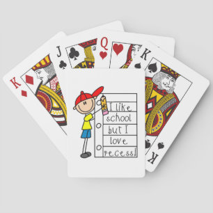 Wie die Liebe der Schule Spielkarten