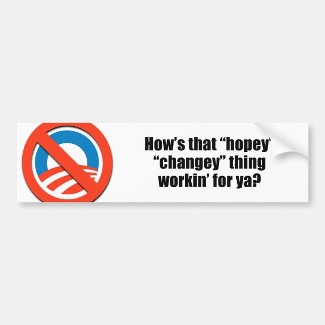 Wie dieses hopey changey Sache workin für ya ist Autoaufkleber (Vorne)