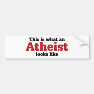 Wie dieses ist, ein welcher Atheist aussieht Autoaufkleber