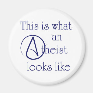 Wie dieses ist, ein welcher Atheist aussieht! Magnet