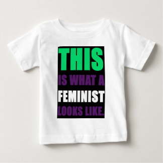 Wie dieses ist, was ein Feminist aussieht Baby T-shirt