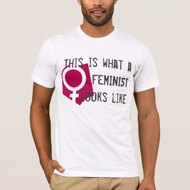 Wie dieses ist, was ein Feminist aussieht T-Shirt (Vorderseite)
