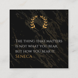 Wie du es erträgst - Seneca Stoische Philosophie Z Begleitkarte