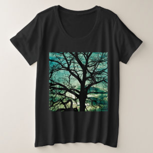 Wie eifersüchtig ist der Mond? Silhouette Große Größe T-Shirt