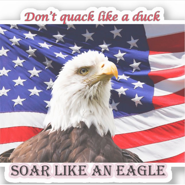 Wie ein Adler, Patriotic Vinyl Sticker (Vorderseite)