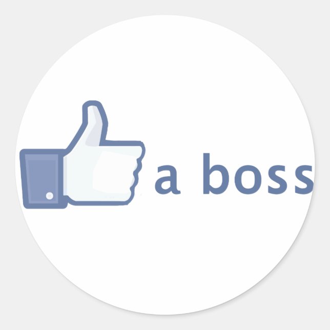 Wie ein Boss Aufkleber (Vorderseite)