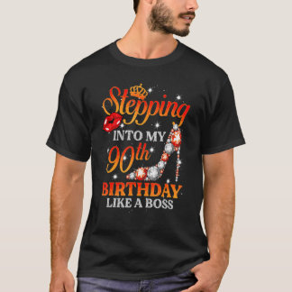 Wie ein Boss aus 90 Jahren in meinen 90. Geburtsta T-Shirt