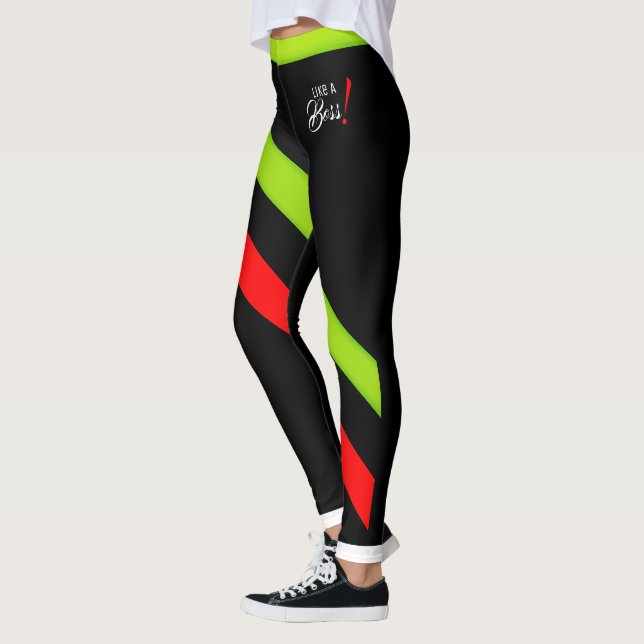 Wie ein Boss! Flourescent2 Leggings (Links)