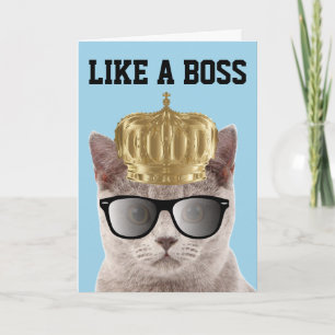 WIE EIN BOSS GEBURTSTAG KARTEN