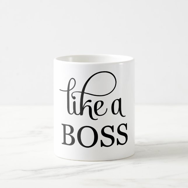Wie ein Boss Kaffeetasse (Mittel)
