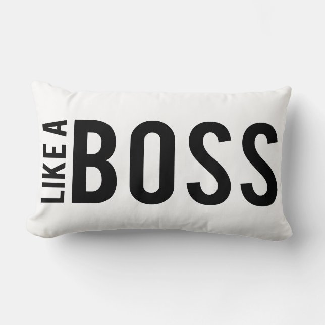 WIE EIN BOSS LENDENKISSEN (Vorderseite)