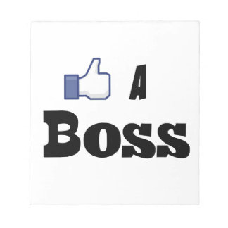 Wie ein Boss Notizblock