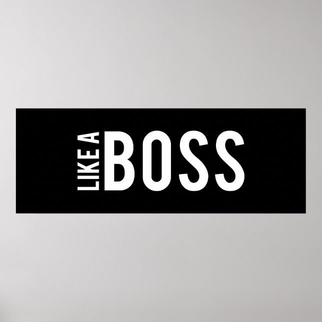 WIE EIN BOSS POSTER (Vorne)