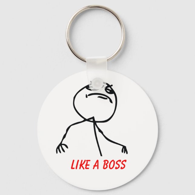 Wie ein Boss Schlüsselanhänger (Vorderseite)