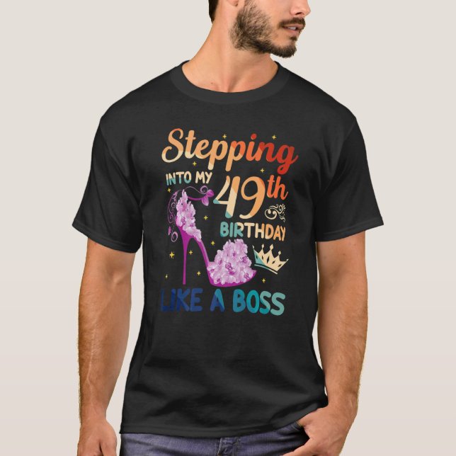Wie ein Boss seit 19 Jahren in meinen 49. Geburtst T-Shirt (Vorderseite)
