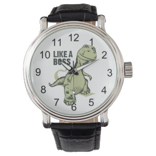 Wie ein Chef-Dinosaurier Armbanduhr