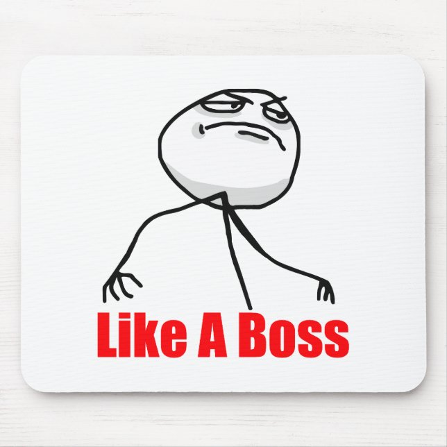 Wie ein Chef Mousepad (Vorne)