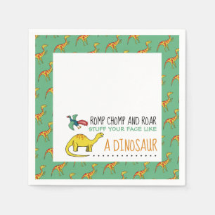 Wie ein Dinosaurier. Serviette