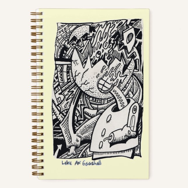 Wie ein Eggshell-Notebook Notizbuch (Vorderseite)