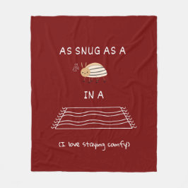 Wie ein Fehler in einem Teppich Fleecedecke