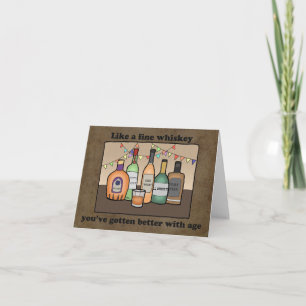 Wie ein feines Whisky Ages gut klassische Männer z Karte