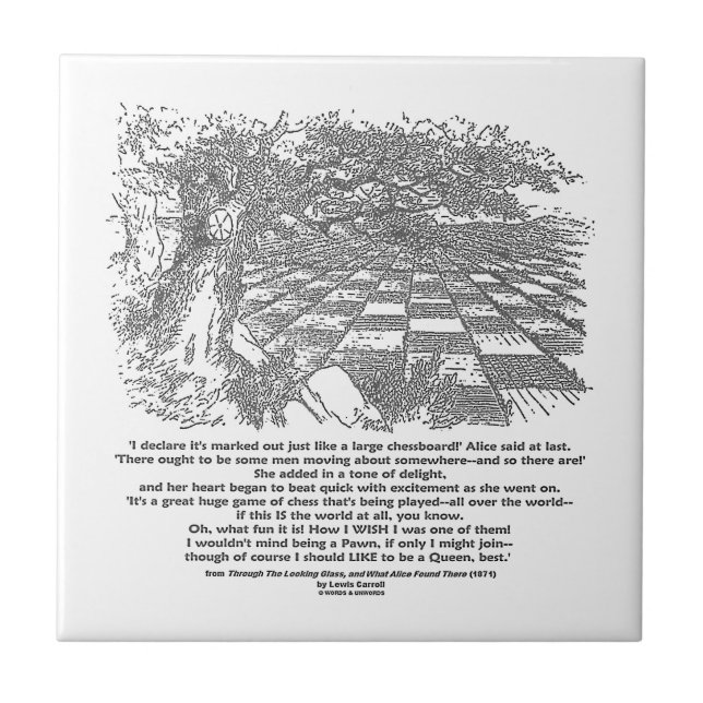 Wie ein großes Schachbrett-Spiel von Fliese (Vorderseite)