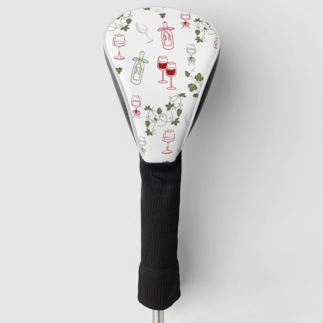 Wie ein guter Wein mit dem Alter wird Golf Headcover (Vorderseite)