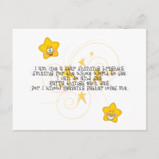 wie ein hell leuchtender Stern Postkarte