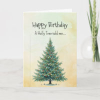 Wie ein Holly Tree Spirit Geburtstagspersönlichkei