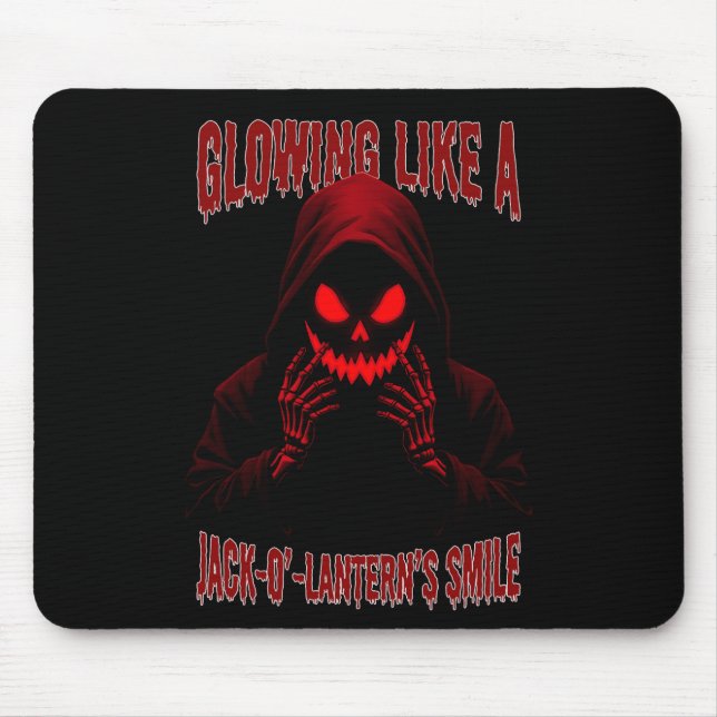 Wie ein Jack-o’-Lantern-Lächeln Mousepad (Vorne)