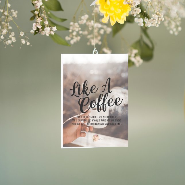 Wie ein Kaffee Feiertagskarte (Von Creator hochgeladen)