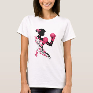 Wie ein Mädchen kämpfen - Breastkrebs-Aufklärung T-Shirt