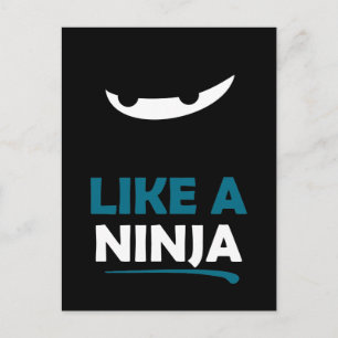 Wie ein Ninja Postkarte
