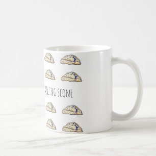 Wie ein Rollen-Scone Kaffeetasse