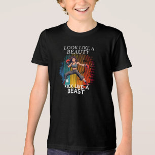 Wie ein Schönheitskick wie ein Tier aussehen Tri-Blend Shirt