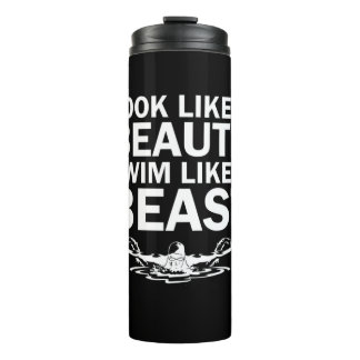 Wie ein Schönheitsschwimmer aussehen wie ein Tier Thermosbecher