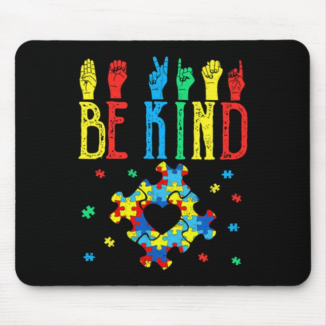 Wie ein seltsames Blatt Gebärmuttertümer-Autismus Mousepad (Vorne)