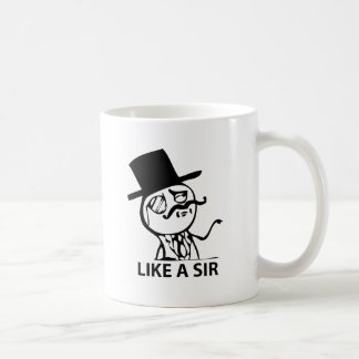Wie ein Sir Kaffeetasse