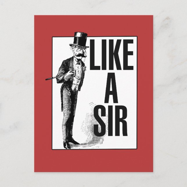 Wie ein SIR Postkarte (Vorderseite)