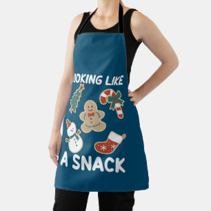 Wie ein Snack, ein fröhlicher Weihnachtssnack Schürze