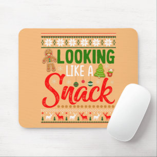 Wie ein Snack Funny Christmas Cookie hässlich auss Mousepad