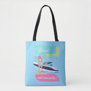 wie ein Speedboot Tasche