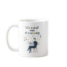 Wie ein tauber Mann auf einer Hochzeit 