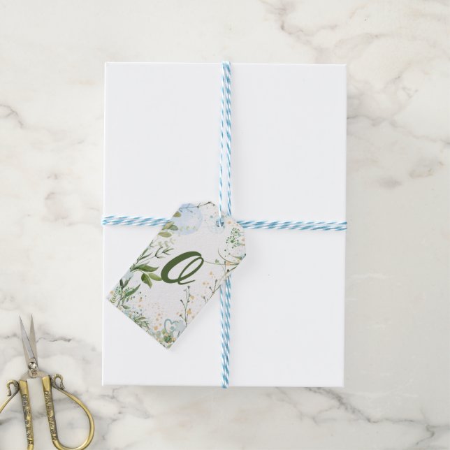 Wie ein Unkraut wachsen, Junge, personalisieren, Geschenkanhänger (Mit Garn)