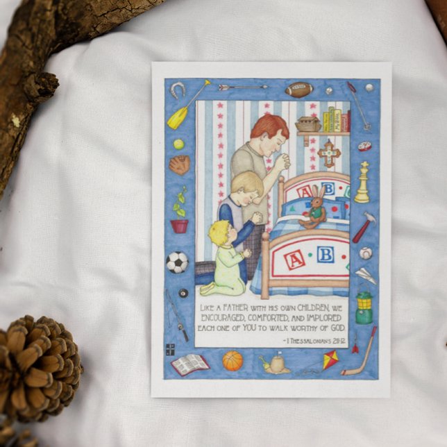 Wie ein Vater Inspiration Postcard Postkarte (Von Creator hochgeladen)