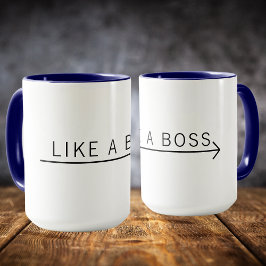 Wie eine Boss moderne minimale Typhografie Niedlic Tasse