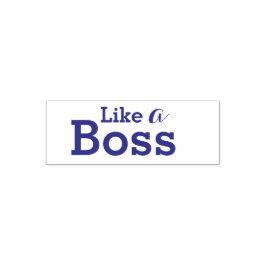 Wie eine Boss Teacher Briefmarke Permastempel