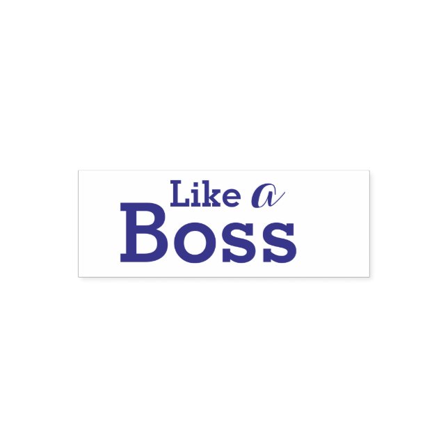 Wie eine Boss Teacher Briefmarke Permastempel (Design)