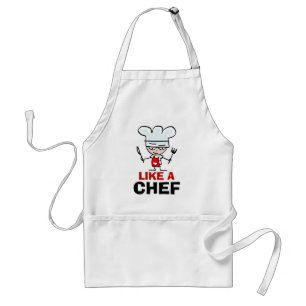 Wie eine Chef-Schürze für Männer weiß Schürze